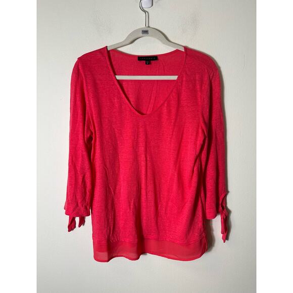 Sanctuary Pink V-Neck Tee Shirt Sz M - Picture 1 of 3